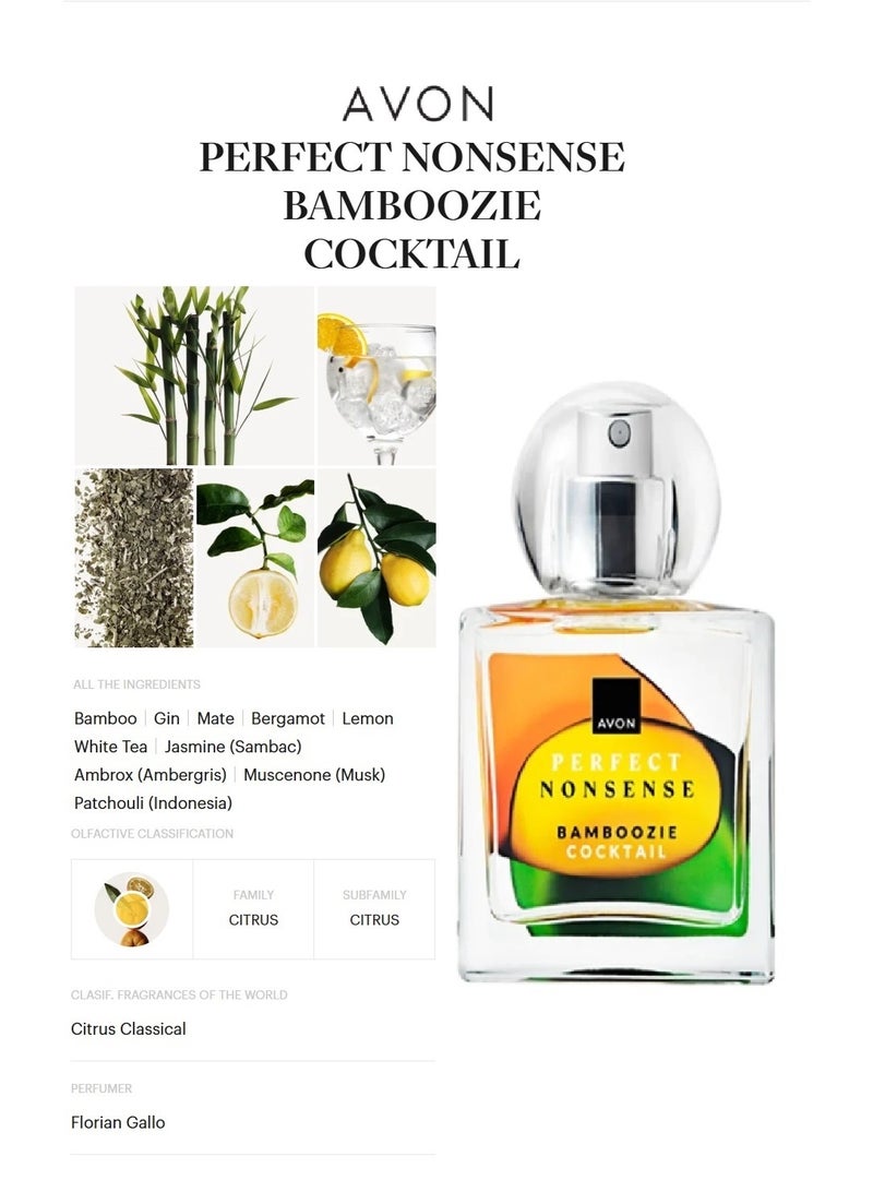 AVON Perfect Nonsense Bamboozie Cocktail EdP 50ML Unisex - Image 4